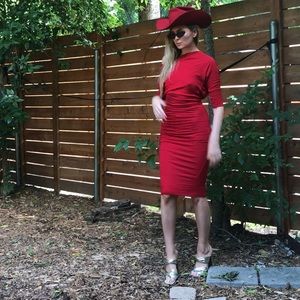 Vivienne Westwood stretch red OTS dress